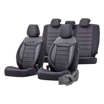 Auto Sitzbezug Set Universal Vorne und Hinten Komfortabel Komplett Set